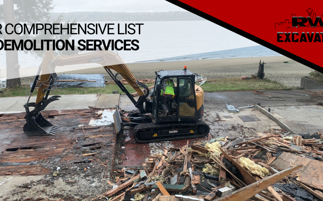 Our Comprehensive List of Demolition Services
