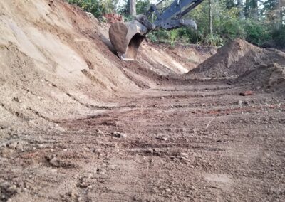 Excavation for shop