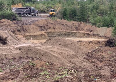 Digging large custom foundation in Seabeck