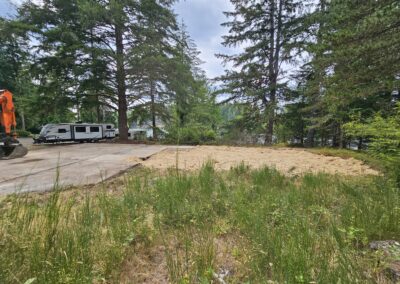 Clear land in Shelton after home demolition