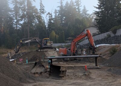 Commercial excavation contractor site preparation