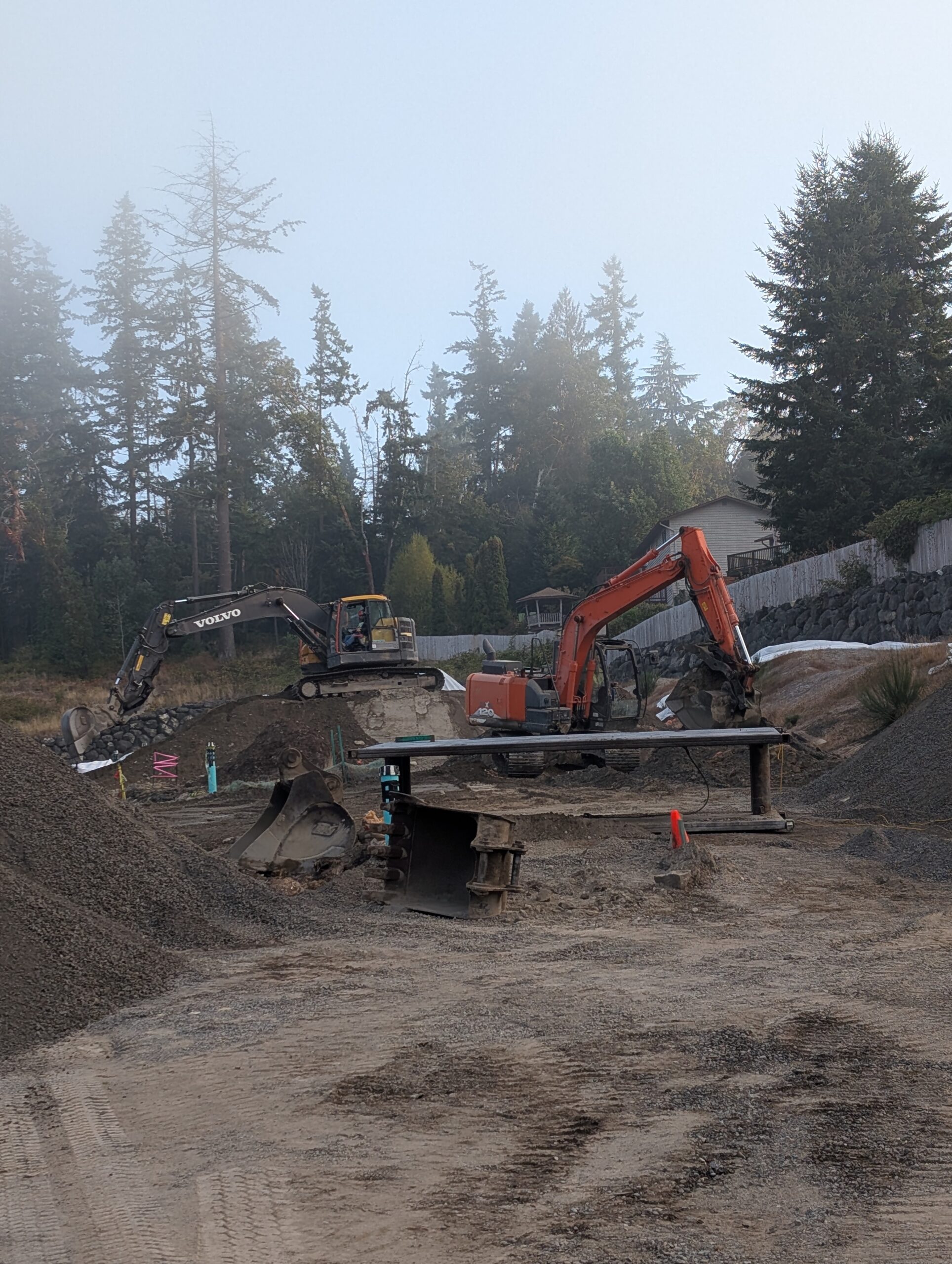 Commercial excavation contractor site preparation